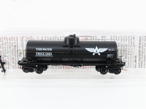N Scale Micro-Trains MTL 65480 TWOX Tidewater Oil 39' Single Dome Tank Car #1383