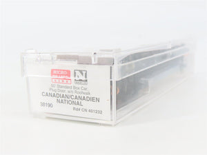 N Scale Micro-Trains 38190 CN Canadian National 50' Plug Door Box Car 401232 RTR