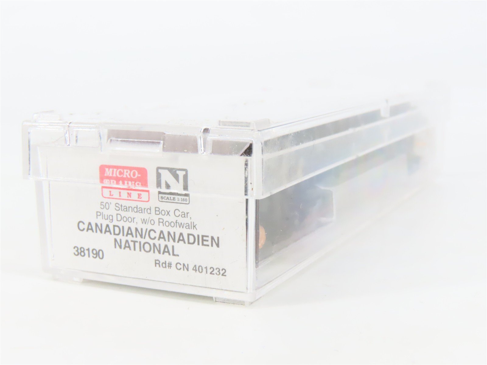 N Scale Micro-Trains 38190 CN Canadian National 50' Box Car 401232 RTR
