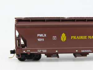 N Scale Micro-Trains 12510 PMLX Prairie Malt Limited 3-Bay Covered Hopper RTR