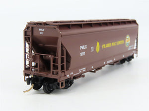 N Scale Micro-Trains 12510 PMLX Prairie Malt Limited 3-Bay Covered Hopper RTR