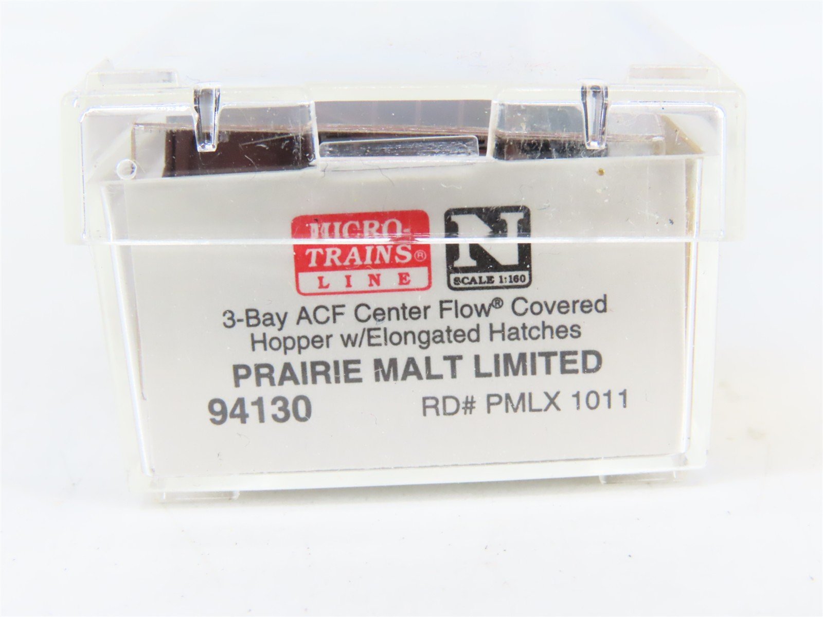 N Scale Micro-Trains 12510 PMLX Prairie Malt Limited 3-Bay Covered Hopper RTR