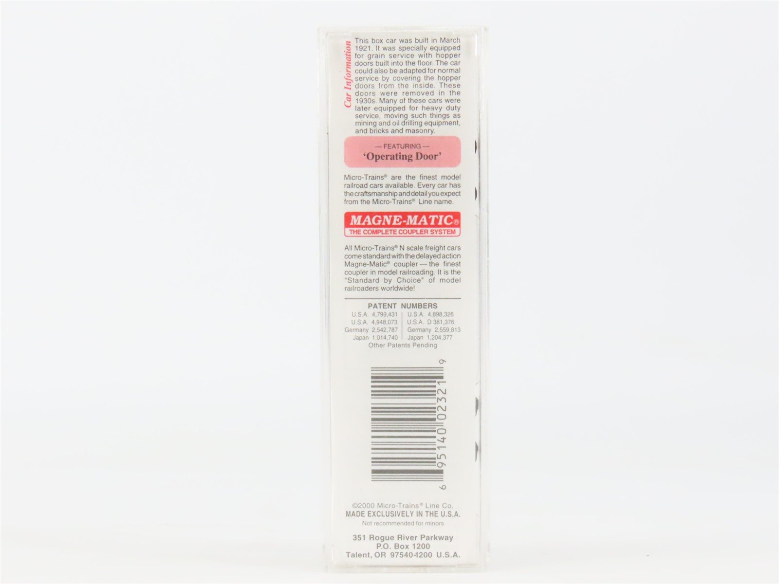 N Scale Micro-Trains 28120 CP Canadian Pacific 40' Box Car 230100 RTR