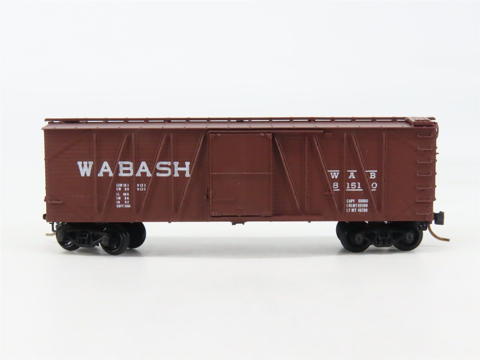 N Scale Micro-Trains 28050 WAB Wabash 40' Box Car 81510 RTR