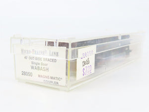 N Scale Micro-Trains 28050 WAB Wabash 40' Box Car 81510 RTR
