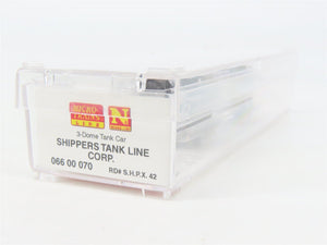N Scale Micro-Trains 06600070 SHPX Shippers' Car Line 3-Dome Tank Car 42 RTR