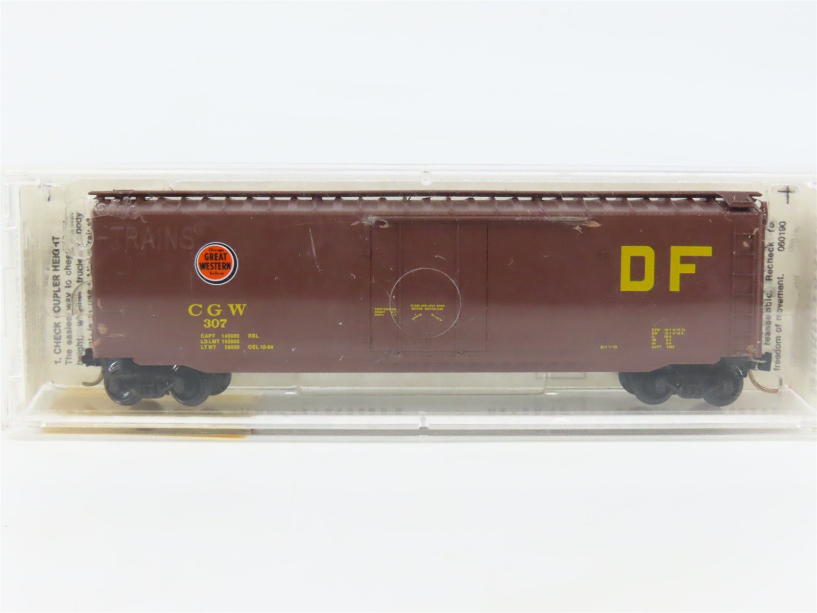 N Scale Micro-Trains 32300 CGW Chicago Great Western 50' Box Car 307 RTR