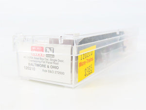N Scale Micro-Trains 120210 B&O Baltimore & Ohio 40' Box Car 272500 RTR
