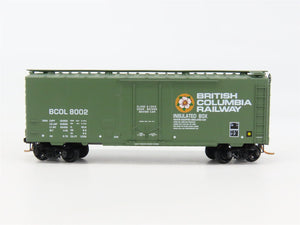 N Scale Micro-Trains 21230 British Columbia Railway 40' Plug Door Box Car RTR