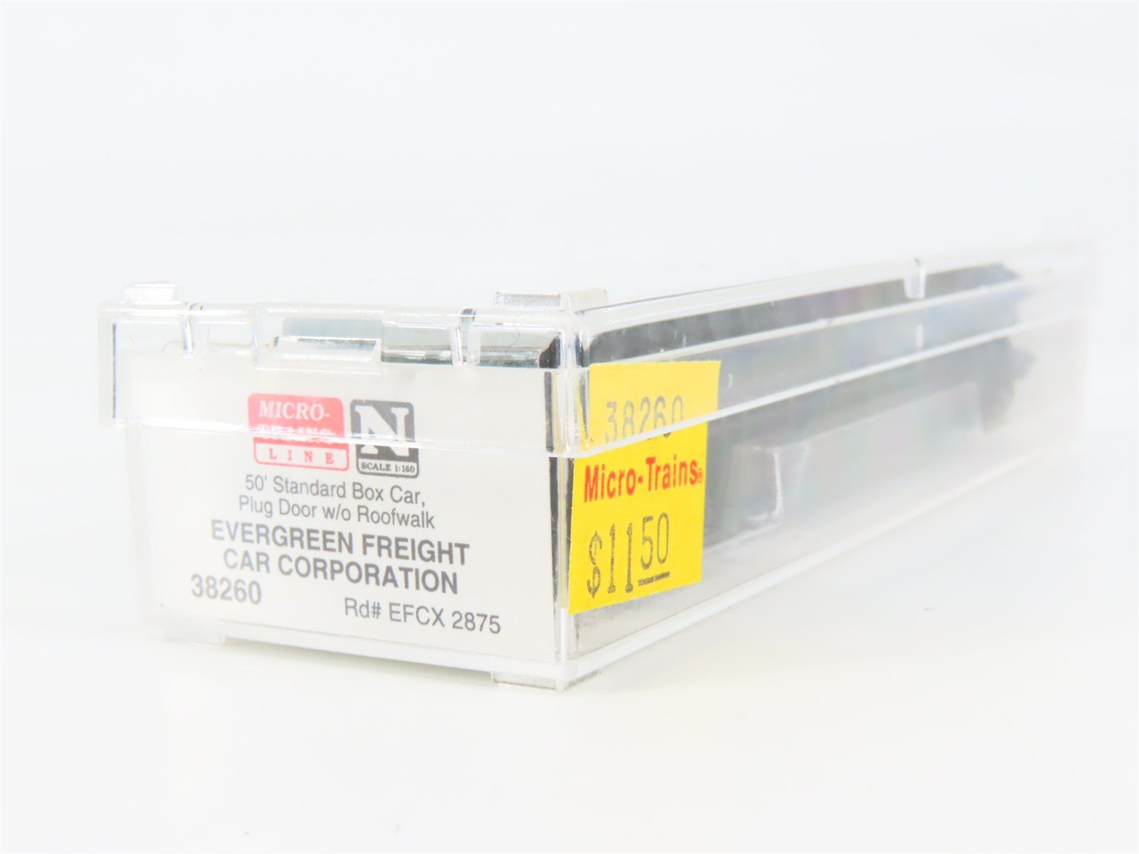 N Scale Micro-Trains 38260 Evergreen Freight Car Corporation 50' Box Car RTR