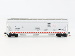 N Scale Micro-Trains 94140 Soo Line 3-Bay Covered Hopper 119145 RTR