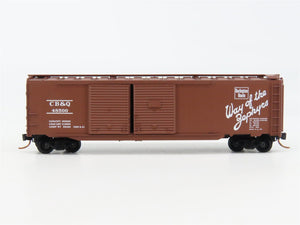 N Scale Micro-Trains 78090 Chicago, Burlington & Quincy 50' Auto Box Car RTR