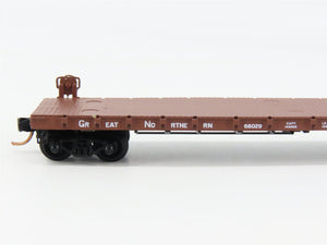 N Scale Micro-Trains 44010 GN Great Northern 50' Straight Side Flat Car RTR