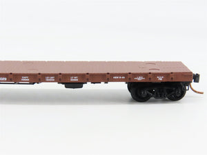 N Scale Micro-Trains 44010 GN Great Northern 50' Straight Side Flat Car RTR