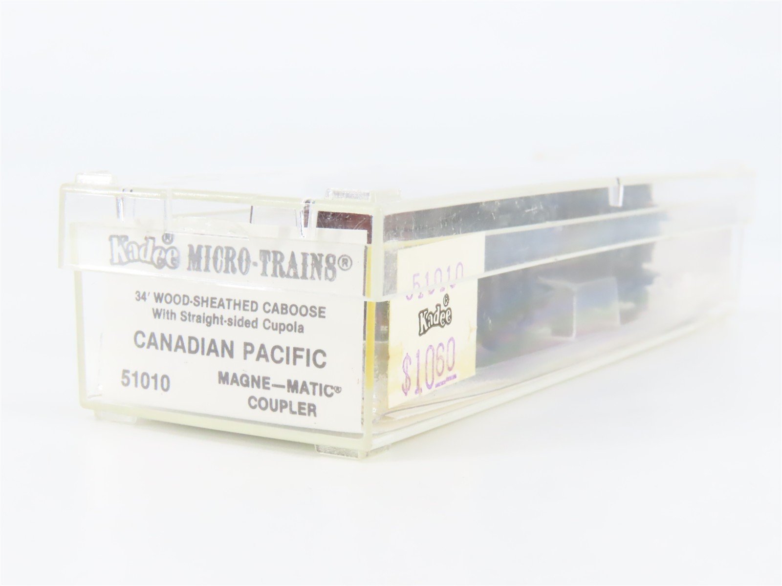 N Scale Micro-Trains 51010 CP Canadian Pacific 34' Wood-Sheathed Caboose RTR