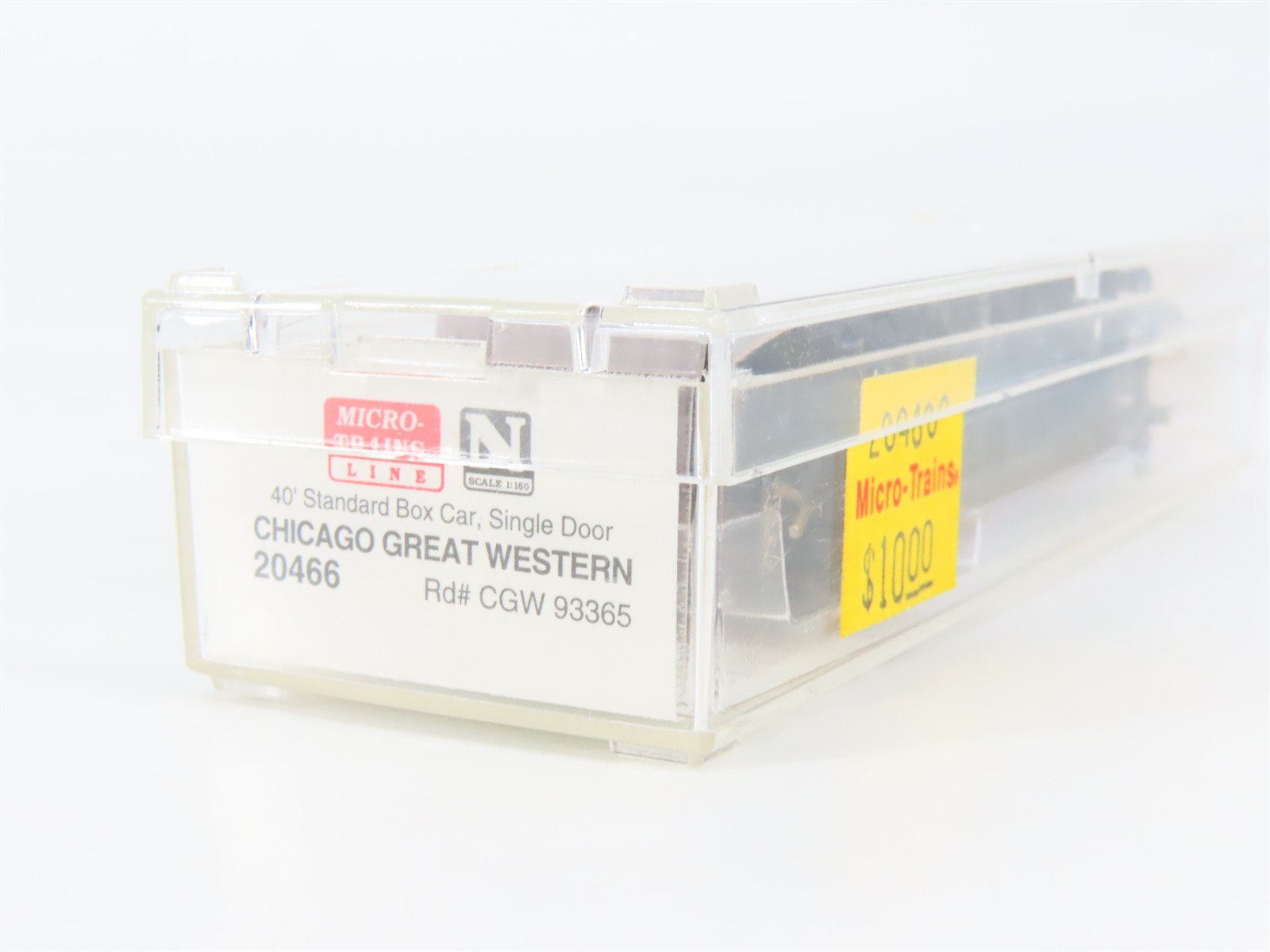 N Scale Micro-Trains 20466 CGW Chicago Great Western 40' Box Car 93365 RTR