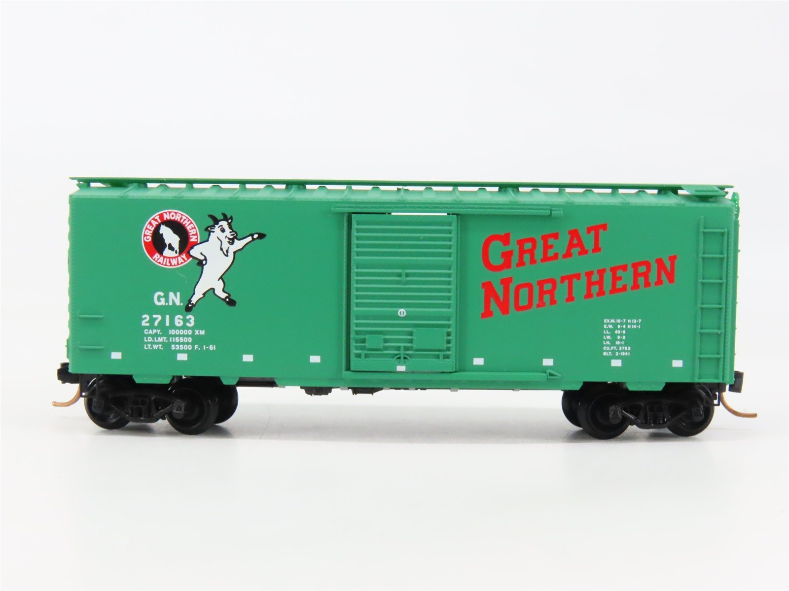 N Scale Micro-Trains 20420 GN Great Northern 40' Box Car 27163 RTR