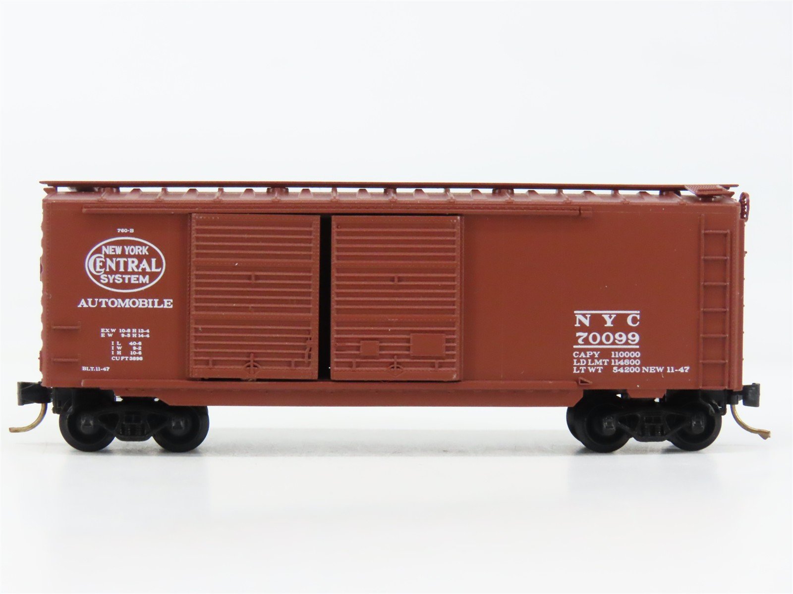 N Scale Micro-Trains 23160 NYC New York Central 40' Box Car 70099 RTR