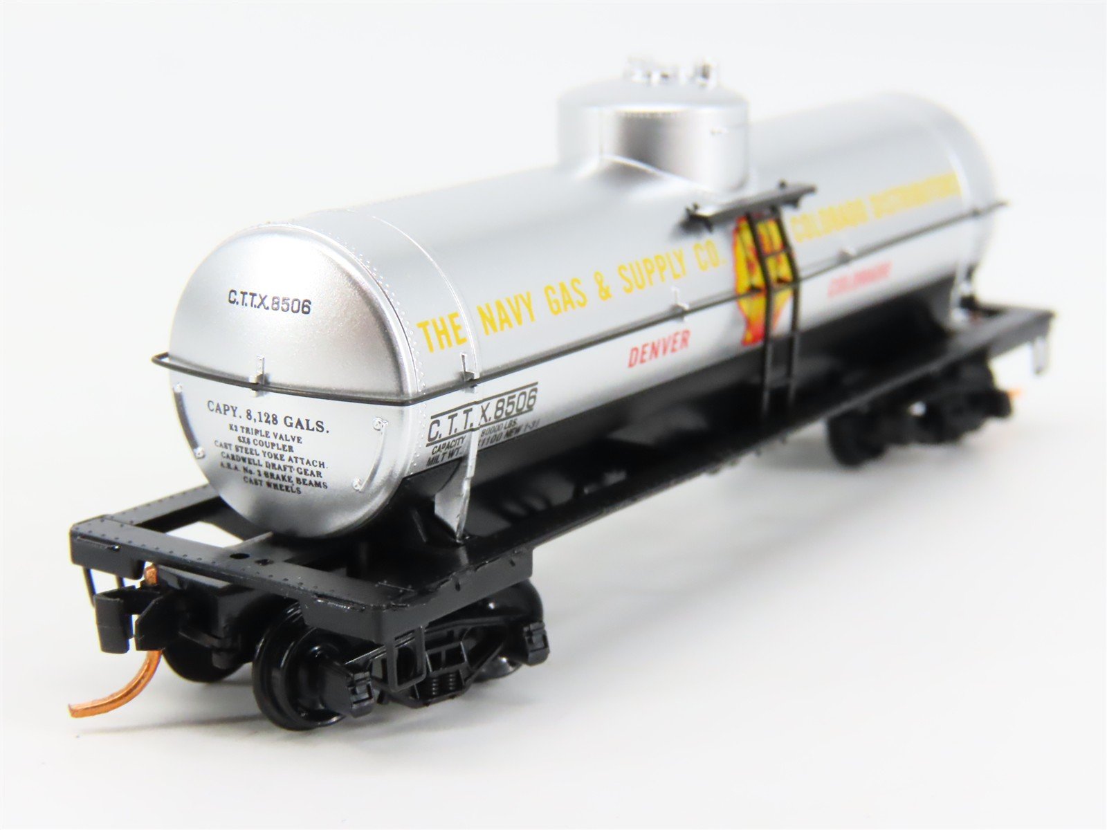 N Scale Micro-Trains 06500790 CTTX Navy Gas & Supply 39' Tank Car 8506 RTR