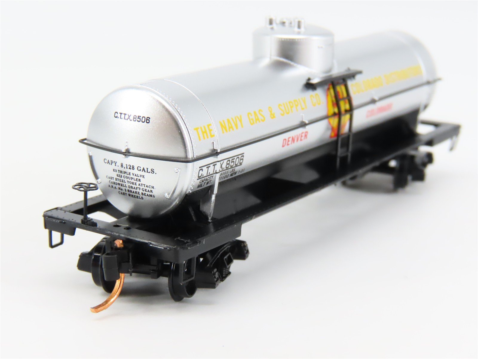 N Scale Micro-Trains 06500790 CTTX Navy Gas & Supply 39' Tank Car 8506 RTR