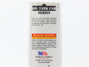 N Scale Micro-Trains 06500790 CTTX Navy Gas & Supply 39' Tank Car 8506 RTR