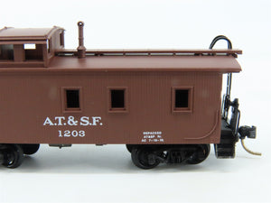 N Scale Micro-Trains 51100 ATSF Santa Fe 34' Wood-Sheathed Caboose 1203 RTR