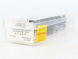 N Scale Micro-Trains 51100 ATSF Santa Fe 34' Wood-Sheathed Caboose 1203 RTR