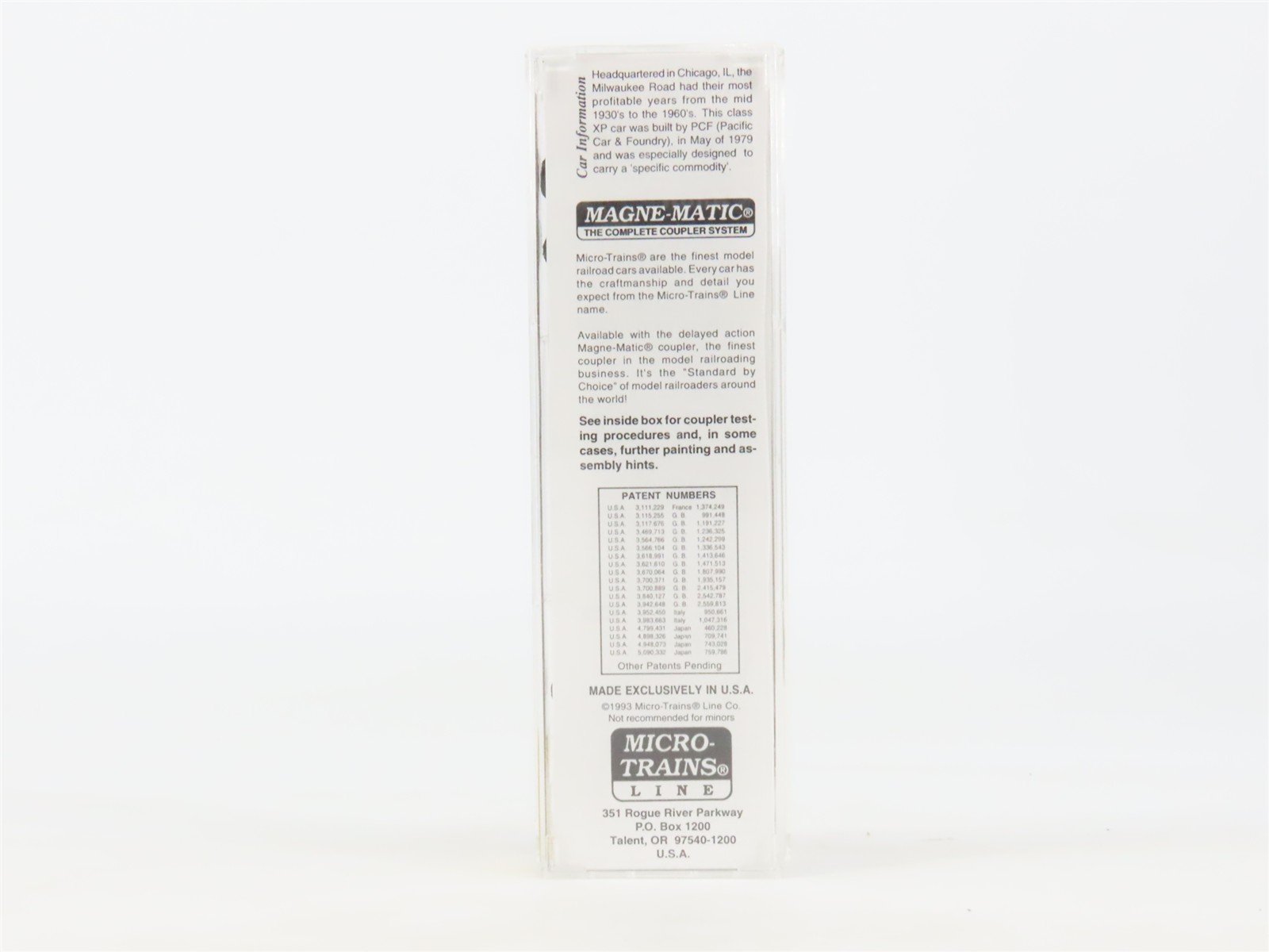 N Scale Micro-Trains 25310 MILW Milwaukee Road 50' Box Car 50851 RTR