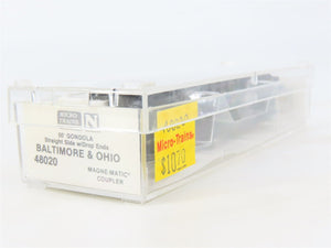 N Scale Micro-Trains 48020 B&O Baltimore & Ohio 50' Gondola 557100 RTR