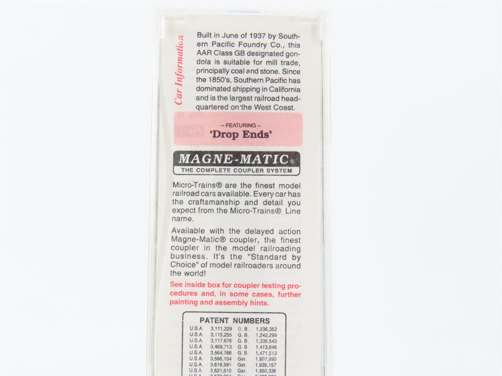 N Scale Micro-Trains 48030 SP Southern Pacific 50' Gondola 94248 RTR