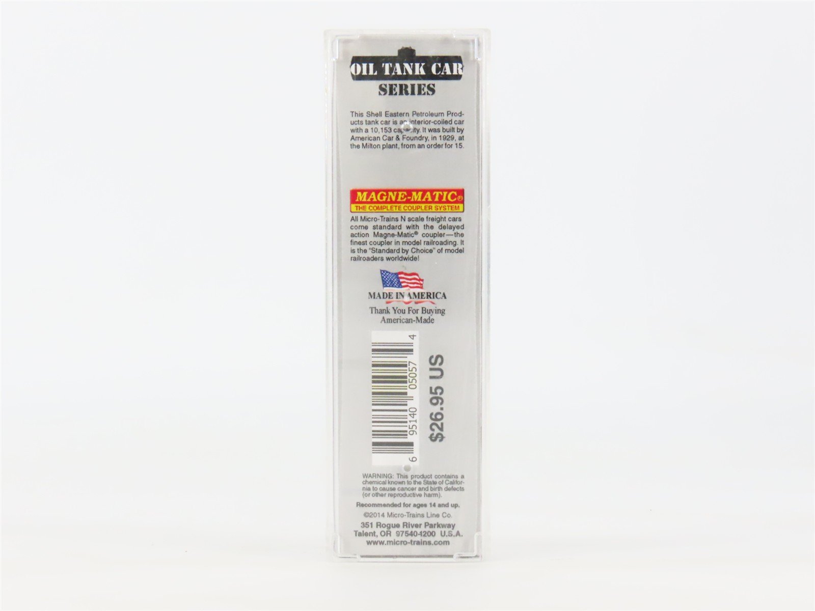 N Scale Micro-Trains 06500830 SEPX Shell Oil Co. 39' Single Dome Tank Car 16 RTR