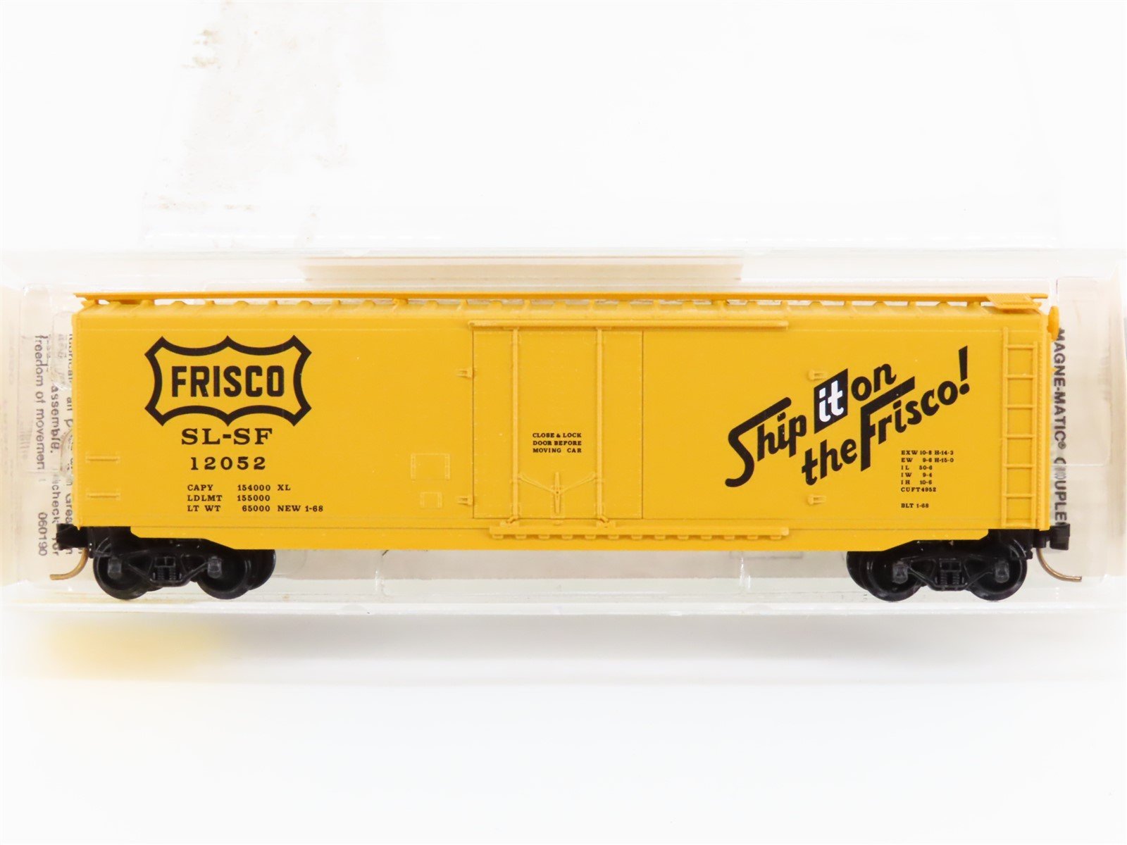 N Scale Micro-Trains 32060 SL-SF Frisco 50' Plug Door Box Car 12052 RTR