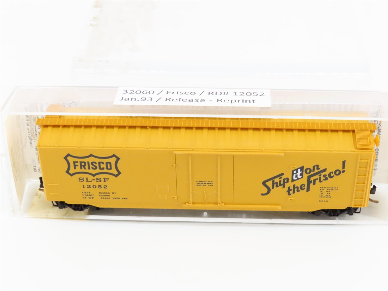 N Scale Micro-Trains 32060 SL-SF Frisco 50' Plug Door Box Car 12052 RTR