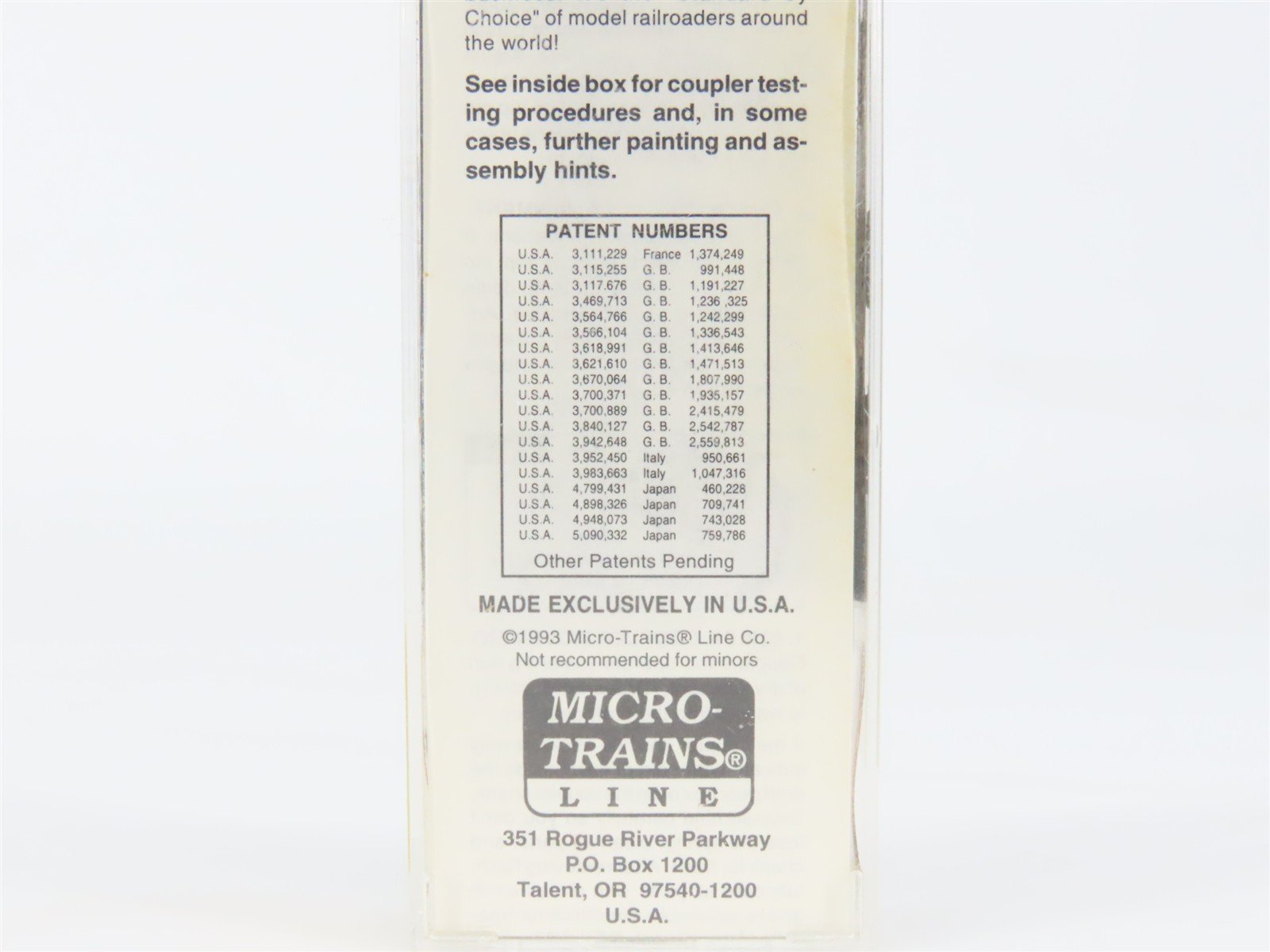 N Scale Micro-Trains 92010 GTW Grand Trunk Western 2-Bay Covered Hopper RTR
