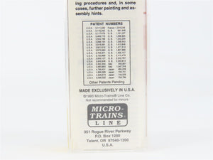 N Scale Micro-Trains 50190 C&O Chesapeake & Ohio 34' Wood Sheathed Caboose RTR