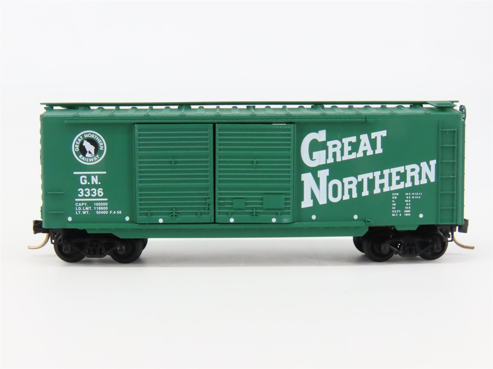 N Scale Micro-Trains 23190 GN Great Northern 40' Double Door Box Car 3336 RTR