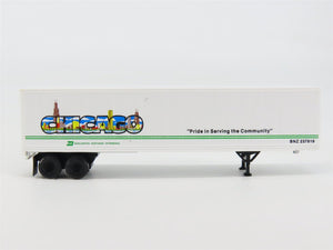 N Scale Micro-Trains 67080 BN Burlington Northern 45' 45' Van Trailer 237819 RTR