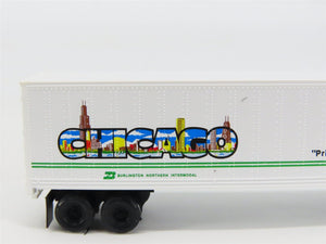 N Scale Micro-Trains 67080 BN Burlington Northern 45' 45' Van Trailer 237819 RTR
