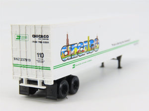 N Scale Micro-Trains 67080 BN Burlington Northern 45' 45' Van Trailer 237819 RTR