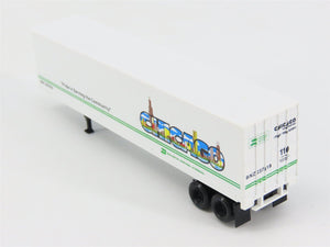 N Scale Micro-Trains 67080 BN Burlington Northern 45' 45' Van Trailer 237819 RTR