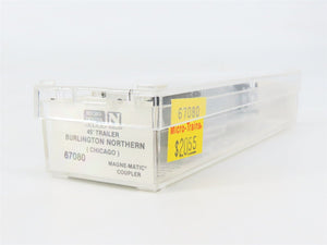 N Scale Micro-Trains 67080 BN Burlington Northern 45' 45' Van Trailer 237819 RTR