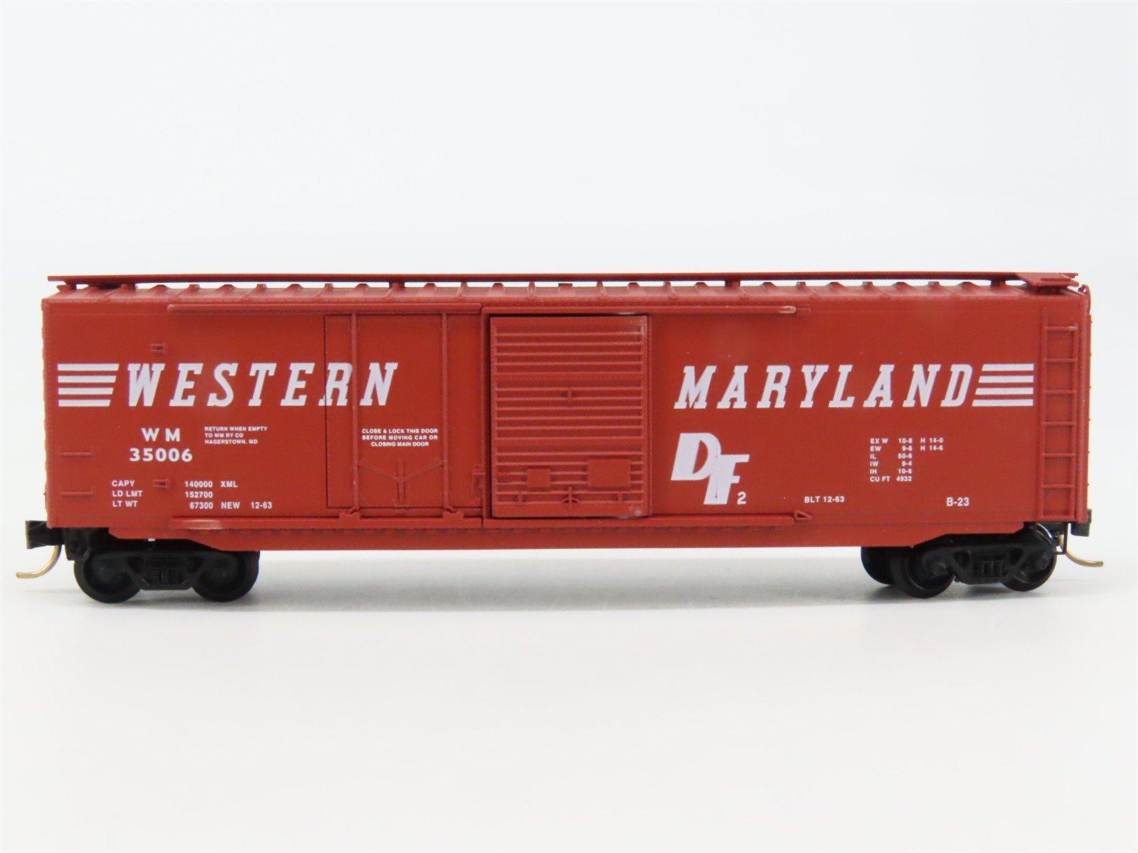 N Scale Micro-Trains 33070 WM Western Maryland 50' Box Car 35006 RTR