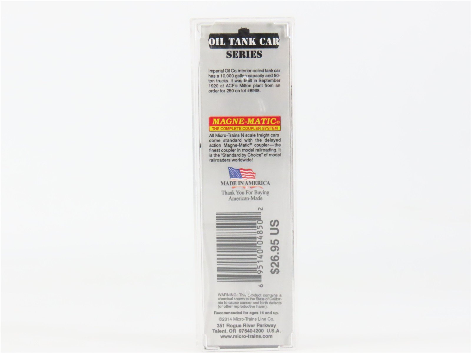 N Scale Micro-Trains 06500770 IOX Imperial Oil 39' Tank Car 7010 RTR