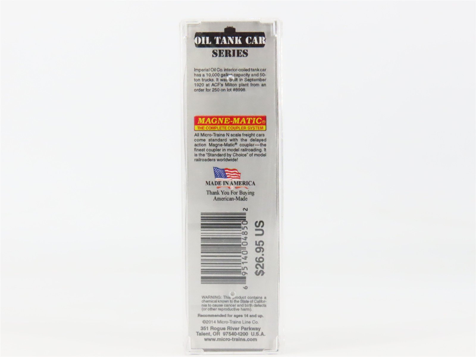 N Scale Micro-Trains 06500770 Imperial Oil Limited 39' Single Dome Tank Car RTR