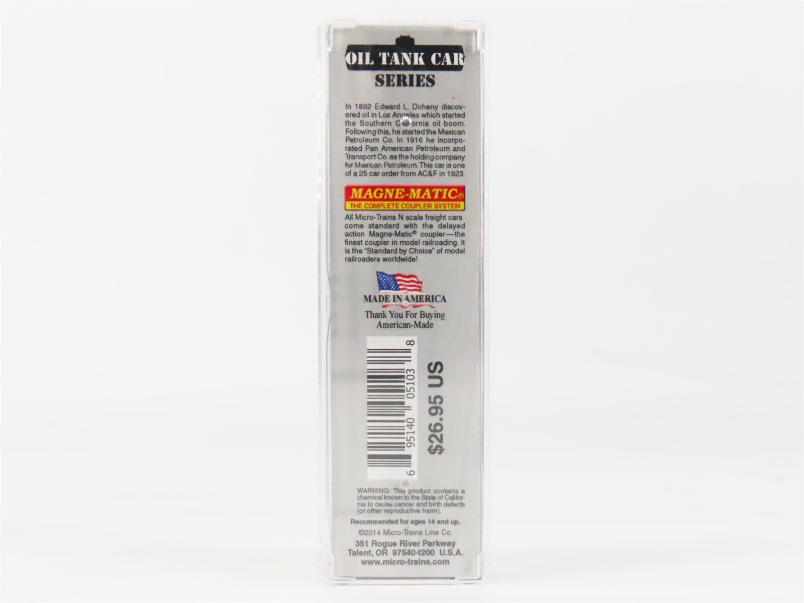 N Scale Micro-Trains 06500840 Mexican Petroleum Co. 39' Single Dome Tank Car RTR