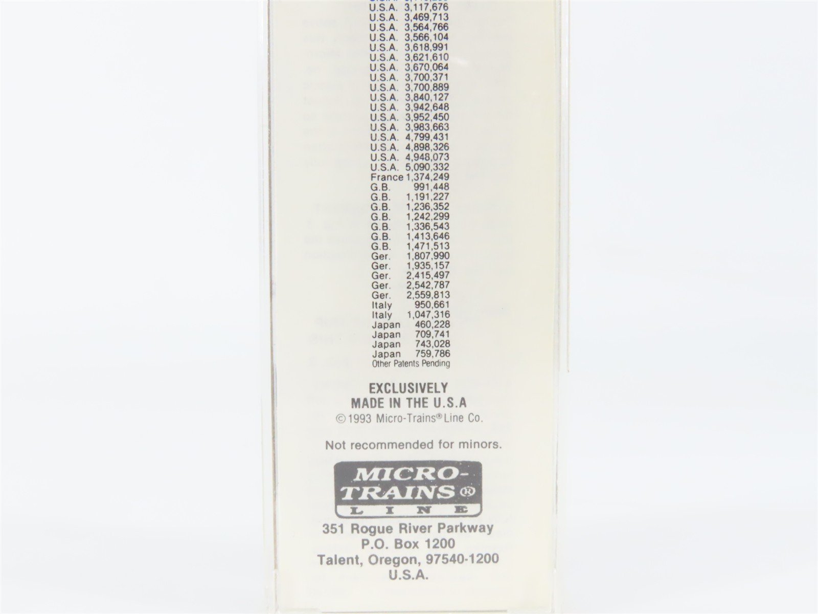 N Scale Micro-Trains 34090 UP Union Pacific 50' Double Door Box Car 160253 RTR