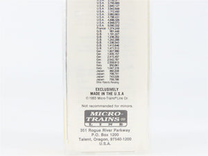 N Scale Micro-Trains 20126 LV Lehigh Valley 40' Box Car 62545 RTR