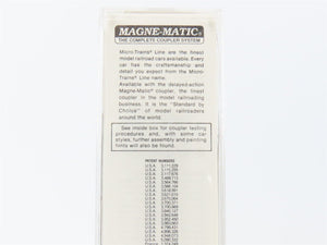 N Scale Micro-Trains 57060 WAB Wabash 33' 2-Bay Hopper 39157 RTR