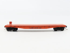 N Scale Micro-Trains 45010 ICG Illinois Central Gulf 50' Fishbelly Flat Car RTR