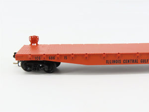 N Scale Micro-Trains 45010 ICG Illinois Central Gulf 50' Fishbelly Flat Car RTR